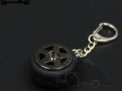 Cover Chiave/telecomando per BMW Audi Mercedes Mazda Honda Chevrolet VW Hyundai Ford 6 Cover Chiave/telecomando per BMW Audi Mercedes Mazda Honda Chevrolet VW Hyundai Ford - Nuova Lega Car Wheel Car Sport Mini Keychain Della Catena Chiave Catena ciondolo per BMW Audi 4