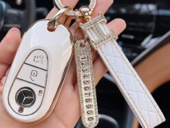 Cover Chiave/telecomando per Mercedes Benz 2021 classe C classe S W223 S350 S400 S450 S500 C200 C260 2021 4 Cover Chiave/telecomando per Mercedes Benz 2021 classe C classe S W223 S350 S400 S450 S500 C200 C260 2021 - Nuova custodia protettiva in Tpu per coperture chiave per Mercedes Benz 2021 classe C classe S 2