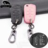Cover Chiave/telecomando per Skoda Octavia Kodiaq Ateca Karoq Per SEAT leon Ibiza 2015 - Nuovo Cuoio Genuino Della Copertura Della Cassa Chiave Per VW Polo Golf 7 Tiguan Per Skoda