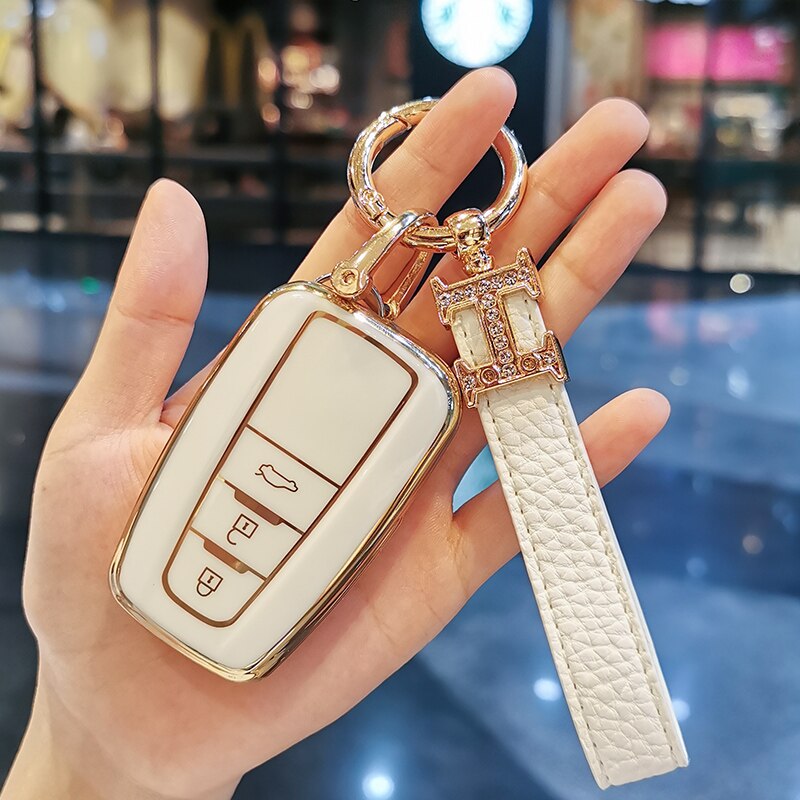 Nuovo-TPU-Car-Flip-Key-Case-Cover-Shell-per-RAV4-Corolla-Toyota-Hilux-Yaris-Avensis-Aygo-3 Cover Chiave/telecomando per RAV4 Corolla Toyota Hilux Yaris Avensis Aygo Verso Scion TC Auris Holder accessori - Nuovo TPU Car Flip Key Case Cover Shell per RAV4 Corolla Toyota Hilux Yaris Avensis Aygo 3