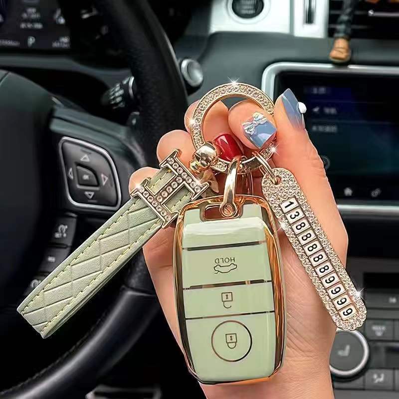 Nuovo-TPU-Car-Remote-Key-Case-Cover-Shell-Fob-per-KIA-RIO-Rio5-Sportage-Sorento-K3-2 Cover Chiave/telecomando per KIA RIO Rio5 Sportage Sorento K3 K4 K5 KX3 Ceed Cerato Optima Picanto Forte Bag - Nuovo TPU Car Remote Key Case Cover Shell Fob per KIA RIO Rio5 Sportage Sorento K3 2