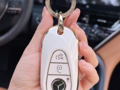 Cover Chiave/telecomando per Mercedes Benz 2022 A B C E S W213 E200 E260 E300 E320 AMG W204 GLC GLK GLS GLA 4 Cover Chiave/telecomando per Mercedes Benz 2022 A B C E S W213 E200 E260 E300 E320 AMG W204 GLC GLK GLS GLA - Per Mercedes Benz 2022 Cover custodia chiave auto classe A B C E S W213 E200 2
