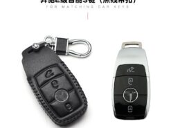 Cover Chiave/telecomando per Mercedes-benz Gla260 E300L B200 AMG 6 Cover Chiave/telecomando per Mercedes-benz Gla260 E300L B200 AMG - Per mercedes benz Gla260 E300L B200 AMG portachiavi in pelle con fibbia all ingrosso 4