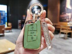 Cover Chiave/telecomando per VW Volkswagen Skoda Passat Magotan B8 Golf CC per Superb A7 Kodiaq 5 Cover Chiave/telecomando per VW Volkswagen Skoda Passat Magotan B8 Golf CC per Superb A7 Kodiaq - Placcatura di moda phnom penh custodia portachiavi per auto Shell Fob per VW Volkswagen Skoda Passat 3