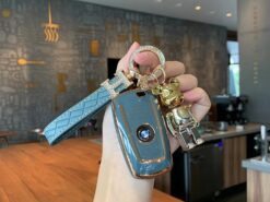 Cover Chiave/telecomando per BMW Key Sheathing 528 Five Series 530 X1 X2 X3 X4 X5 X6 - Portachiavi BMW Key Sheathing 528 Five Series 530 X1 X2 X3 X4 X5 X6 portachiavi con 3