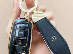 Cover Chiave/telecomando per Volkswagen 4 Cover Chiave/telecomando per Volkswagen - Portachiavi Volkswagen applicare a Lamando Sagitar Bora Tiguan L GOLF POLO Bora PASSAT portachiavi auto portachiavi 2