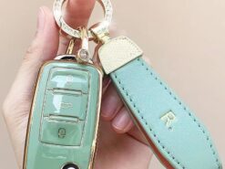 Cover Chiave/telecomando per Volkswagen 5 Cover Chiave/telecomando per Volkswagen - Portachiavi Volkswagen applicare a Lamando Sagitar Bora Tiguan L GOLF POLO Bora PASSAT portachiavi auto portachiavi 3