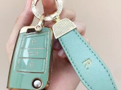 Cover Chiave/telecomando per Volkswagen 7 Cover Chiave/telecomando per Volkswagen - Portachiavi Volkswagen applicare a Lamando Sagitar Bora Tiguan L GOLF POLO Bora PASSAT portachiavi auto portachiavi 5