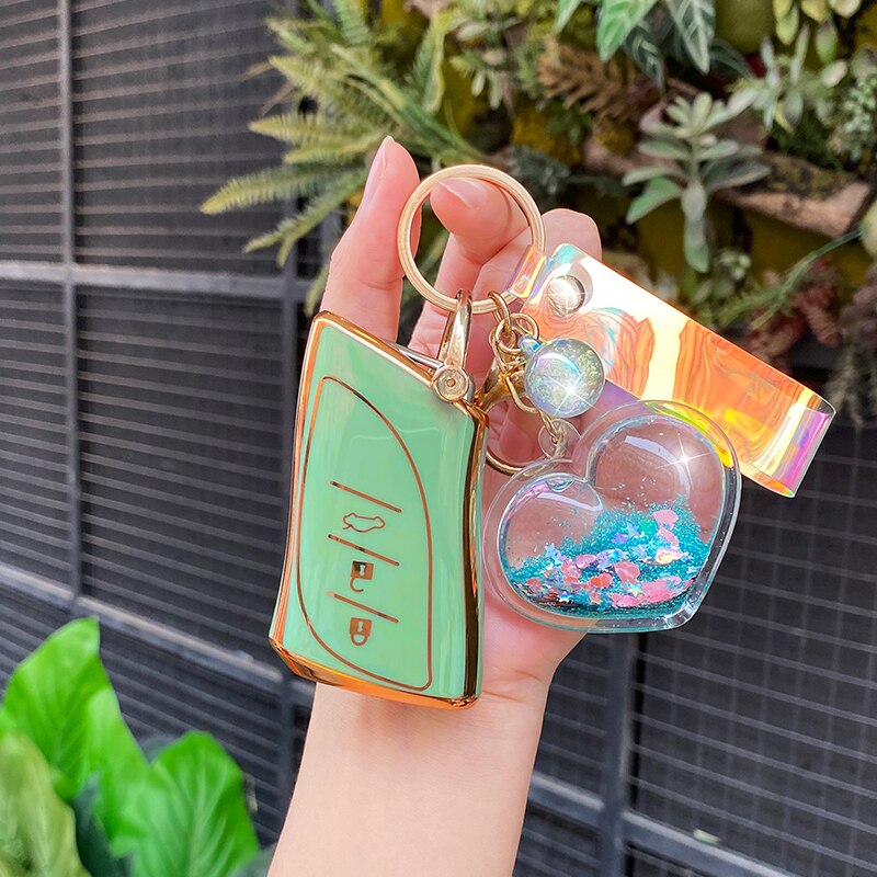 Portachiavi-con-custodia-in-TPU-per-auto-in-lega-di-cuoio-per-Lexus-NX-GS-RX-2 Cover Chiave/telecomando per Lexus NX GS RX IS ES GX LX RC 300 350 NX200 NX300 RX350 ES300 200 250 - Portachiavi con custodia in TPU per auto in lega di cuoio per Lexus NX GS RX 2