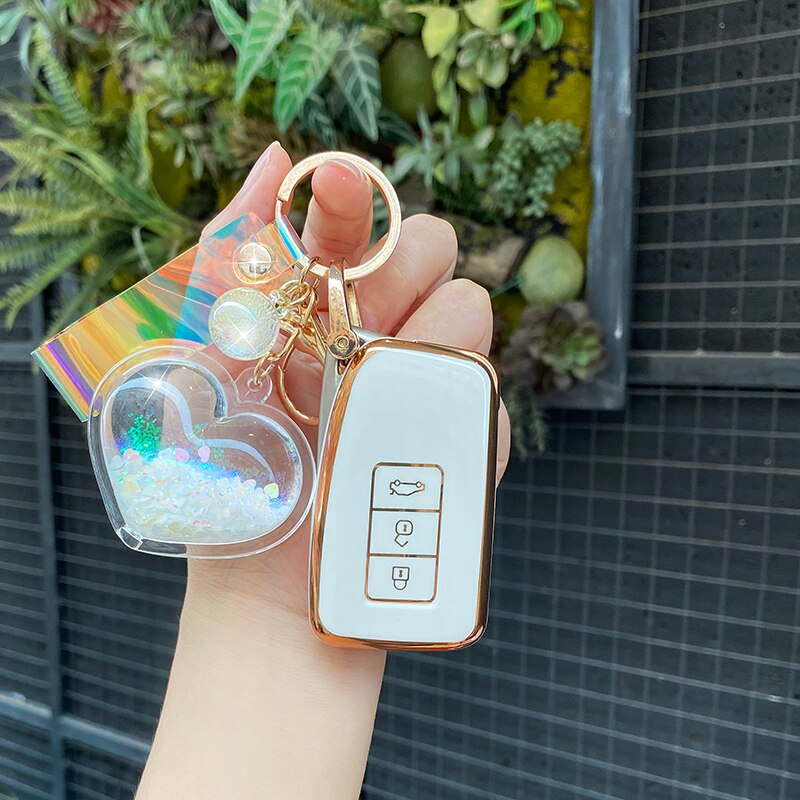 Portachiavi-con-custodia-in-TPU-per-auto-in-lega-di-cuoio-per-Lexus-NX-GS-RX-3 Cover Chiave/telecomando per Lexus NX GS RX IS ES GX LX RC 300 350 NX200 NX300 RX350 ES300 200 250 - Portachiavi con custodia in TPU per auto in lega di cuoio per Lexus NX GS RX 3