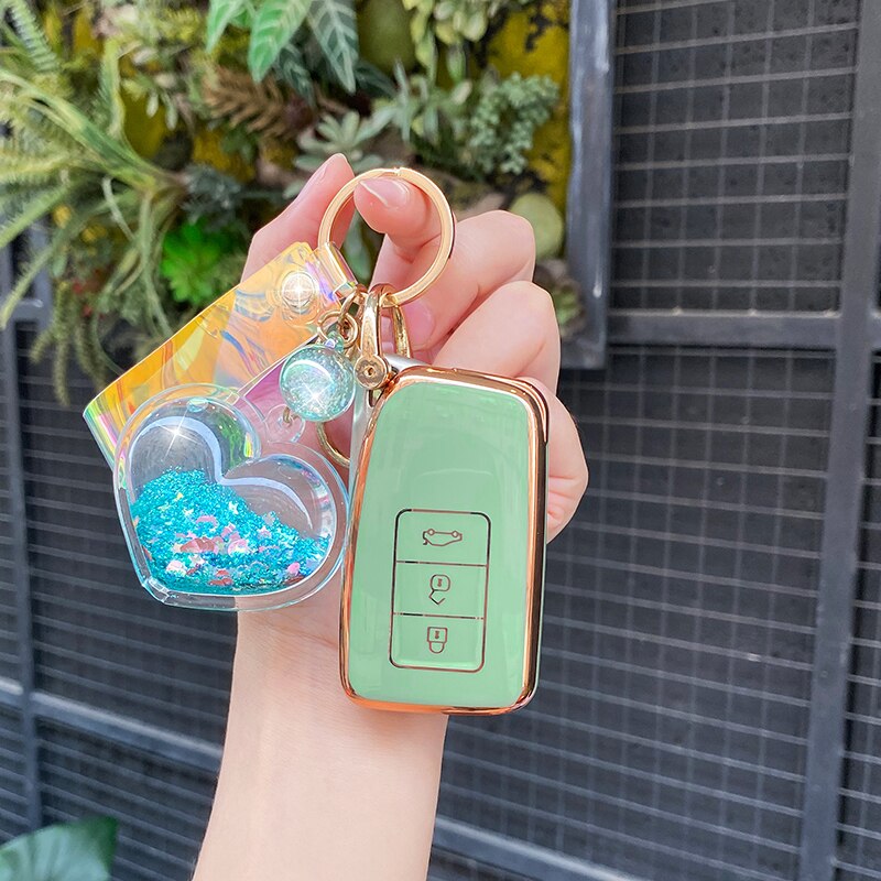 Portachiavi-con-custodia-in-TPU-per-auto-in-lega-di-cuoio-per-Lexus-NX-GS-RX-5 Cover Chiave/telecomando per Lexus NX GS RX IS ES GX LX RC 300 350 NX200 NX300 RX350 ES300 200 250 - Portachiavi con custodia in TPU per auto in lega di cuoio per Lexus NX GS RX 5