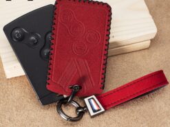 Cover Chiave/telecomando per auto 4 pulsanti portachiavi per Renault Clio Logan Megane 2 3 portachiavi Koleos Scenic Card - Portachiavi in vera pelle scamosciata per auto 4 pulsanti portachiavi per Renault Clio Logan Megane 2 4