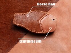 Cover Chiave/telecomando per Mercedes Benz - Portachiavi in vera pelle stile portachiavi per Mercedes Benz classe A B C E S W204 3