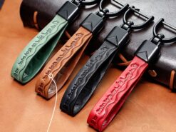 Cover Chiave/telecomando per Mercedes Benz - Portachiavi in vera pelle stile portachiavi per Mercedes Benz classe A B C E S W204 5