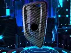 Cover Chiave/telecomando per BMW X3 X5 X6 F30 F34 E60 E90 F10 E34 E36 F20 G30 F15 F16 - Portachiavi per coperture portachiavi per auto in stile PC in fibra di carbonio per BMW X3 5