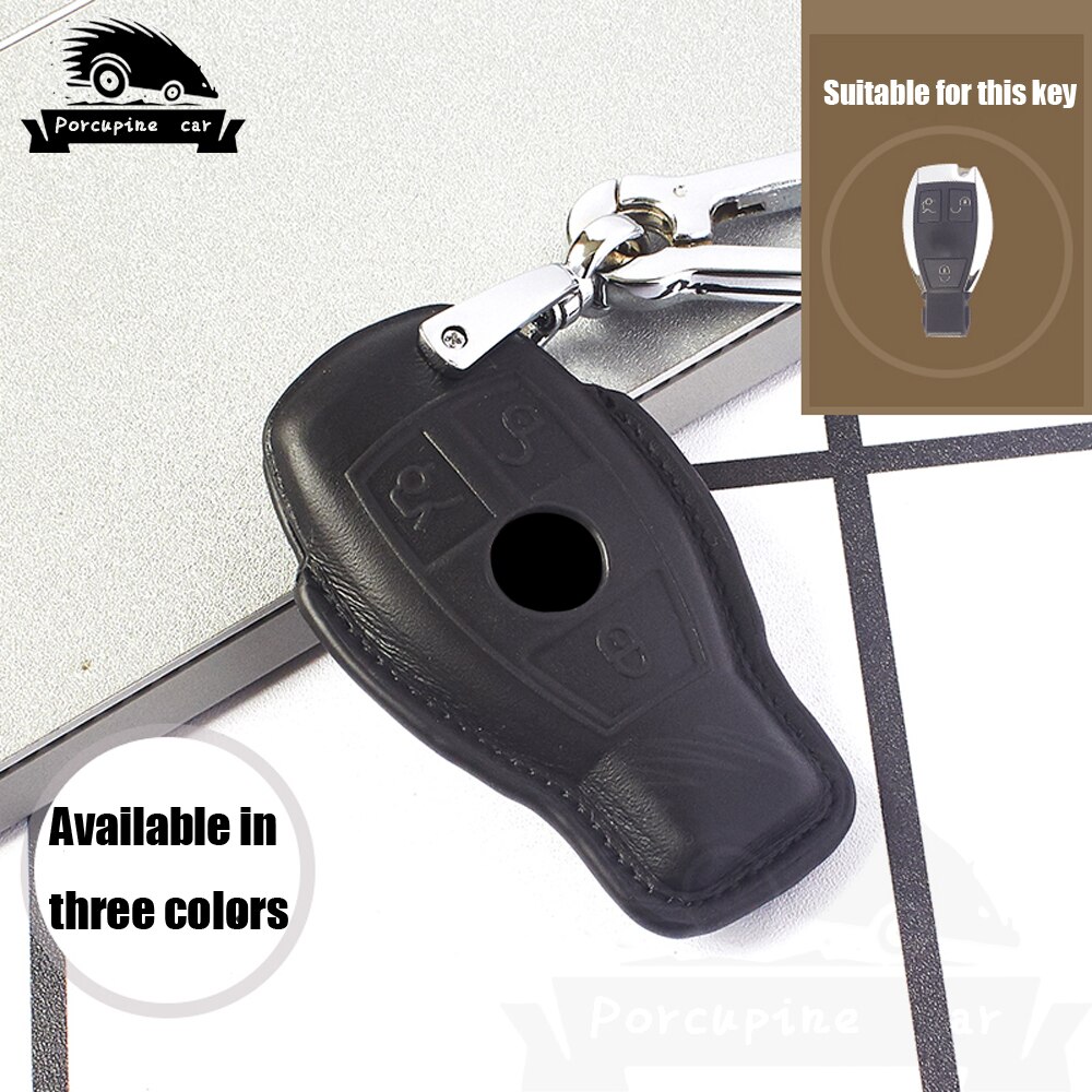 Sacchetto-della-cassa-della-copertura-di-chiave-dell-automobile-3-Bottoni-Per-Mercedes-benz-W210-W211-1 Cover Chiave/telecomando per Mercedes benz W210 W211 W212 W124 W176 W202 W205 CLA GLA - Sacchetto della cassa della copertura di chiave dell automobile 3 Bottoni Per Mercedes benz W210 W211 1