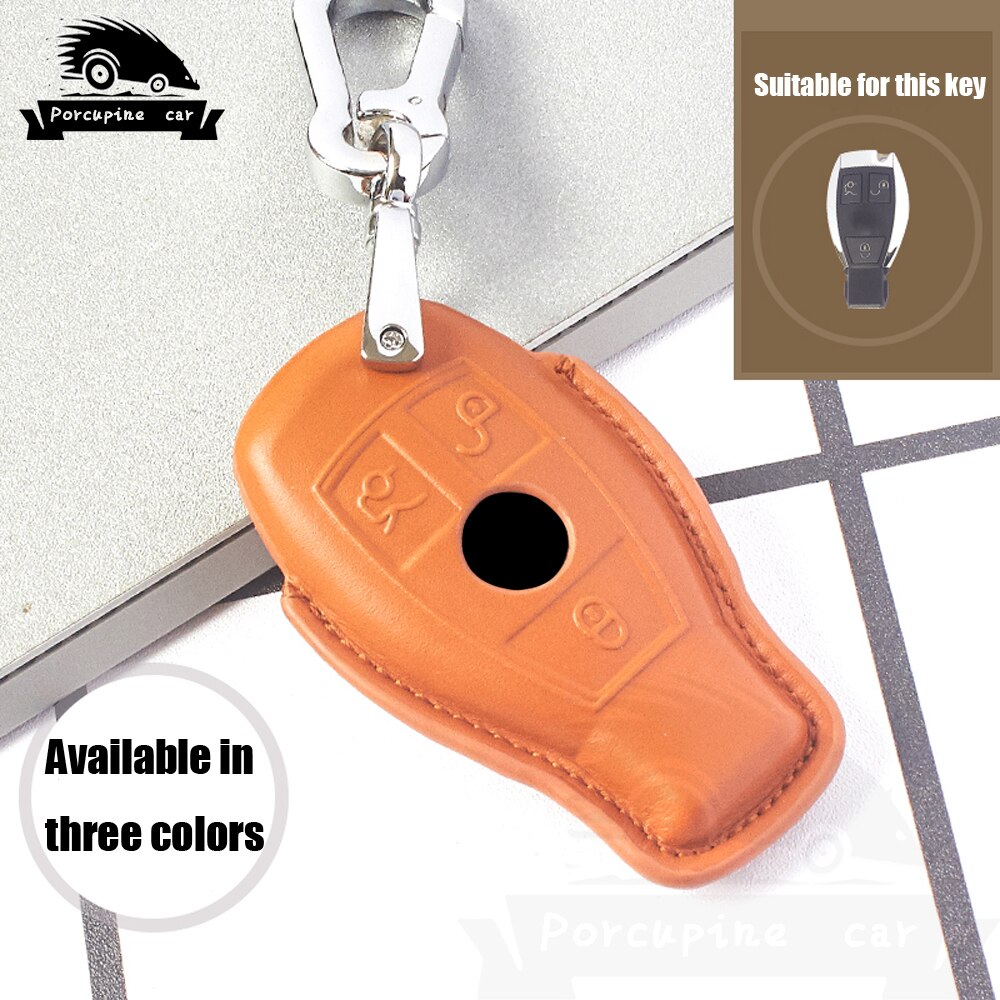 Sacchetto-della-cassa-della-copertura-di-chiave-dell-automobile-3-Bottoni-Per-Mercedes-benz-W210-W211-2 Cover Chiave/telecomando per Mercedes benz W210 W211 W212 W124 W176 W202 W205 CLA GLA - Sacchetto della cassa della copertura di chiave dell automobile 3 Bottoni Per Mercedes benz W210 W211 2