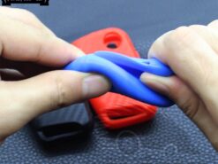 Cover Chiave/telecomando per VW Polo Golf 7 Tiguan Per Skoda Octavia Kodiaq Ateca Karoq Per SEAT leon Ibiza 2015 - Silicone In Fibra di Carbonio Della Copertura Della Cassa Chiave Per VW Polo Golf 7 Tiguan 2