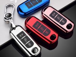 Cover Chiave/telecomando per Mazda 2 3 5 6 BL BM GJ Atenza Axela CX-5 CX-7 CX-3 CX-9 MX-5 KE KF - Soft TPU Car Remote Key Case Cover Shell Fob For Mazda 2 3 5 6 BL 2