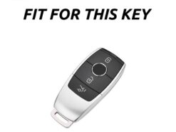 Cover Chiave/telecomando per Mercedes Bnez A B C E S Class W213 W221 W177 W205 GLC GLE GLA GLB - Soft TPU Car Remote Key Case Cover Shell Fob For Mercedes Bnez A B C E 2