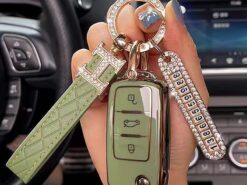 Cover Chiave/telecomando per Volkswagen VW 4 Cover Chiave/telecomando per Volkswagen VW - TPU Car Flip Key Case Cover Shell per Volkswagen VW Passat Polo Tiguan Golf Beetle Caddy 2