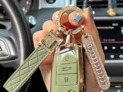 Cover Chiave/telecomando per Volkswagen VW 5 Cover Chiave/telecomando per Volkswagen VW - TPU Car Flip Key Case Cover Shell per Volkswagen VW Passat Polo Tiguan Golf Beetle Caddy 3