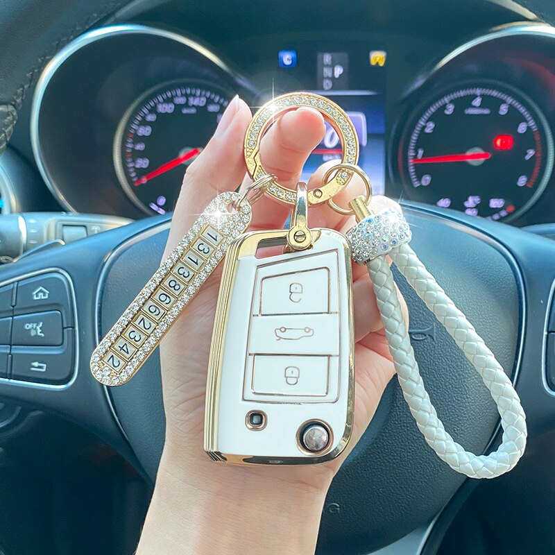 TPU-Car-Key-Case-For-Volkswagen-Polo-Golf-Skoda-Superb-A7-Fashion-keychain-Passat-Beetle-interior Cover Chiave/telecomando per Volkswagen Polo Golf Skoda - TPU Car Key Case For Volkswagen Polo Golf Skoda Superb A7 Fashion keychain Passat Beetle interior