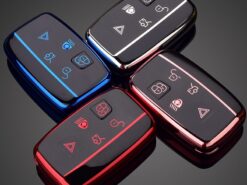 Cover Chiave/telecomando per Land Rover A9 Range Rover Sport Evoque Freelander 2 Discovery Jaguar XE XJ XF Guitar - TPU Car Remote Key Case Cover Shell Fob For Land Rover A9 Range Rover Sport Evoque 2