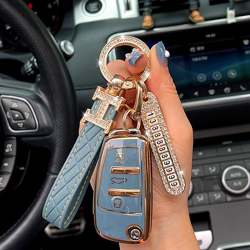 TPU-Car-Remote-Key-Case-Cover-Shell-Fob-per-Audi-4m-A4-B9-A4L-A6-A5-4 Cover Chiave/telecomando per Audi 4m A4 B9 A4L A6 A5 Q7 S4 S5 S7 8W Q5 TT TTS RS 8S - TPU Car Remote Key Case Cover Shell Fob per Audi 4m A4 B9 A4L A6 A5 4