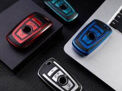Cover Chiave/telecomando per BMW X3 X4 1 3 5 Series E34 E60 E90 F20 F30 G20 F31 F34 F01 F02 3 Cover Chiave/telecomando per BMW X3 X4 1 3 5 Series E34 E60 E90 F20 F30 G20 F31 F34 F01 F02 - TPU Leather Car Key Case Cover For BMW X3 X4 1 3 5 Series E34 E60 1
