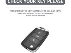 Cover Chiave/telecomando per VW Volkswagen Golf 7 MK7 Tiguan MK2 For SEAT Ateca Leon FR 2 Ibiza For Skoda Octavia A7 Shell - TPU Leather Car Key Case Cover For VW Volkswagen Golf 7 MK7 Tiguan MK2 For SEAT 2