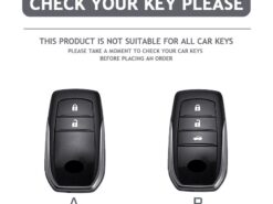 Cover Chiave/telecomando per Toyota Hilux Fortuner Land Cruiser Camry Coralla Crown RAV4 Highland RIEZ PRADO Innova - TPU Leather Car Key Case Cover Shell For Toyota Hilux Fortuner Land Cruiser Camry Coralla Crown 2