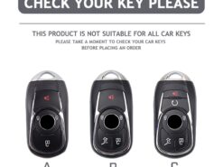Cover Chiave/telecomando per OPEL Astra Buick ENCORE ENVISION NEW LACROSSE - TPU Leather Car Remote Key Case Cover For OPEL Astra Buick ENCORE ENVISION NEW LACROSSE Rings 2