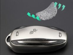 Cover Chiave/telecomando per Tesla Model S Model 3 Model X Model Y 2020 - TPU Leather Car Remote Key Case Cover Shell For Tesla Model S Model 3 Model X 3