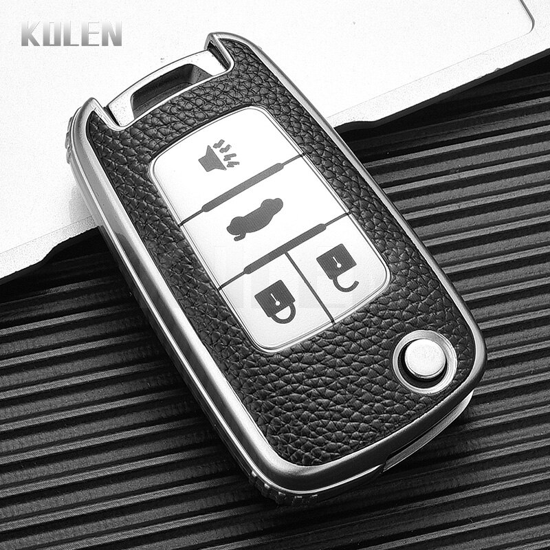 TPU-Leather-Type-Car-Key-Case-Cover-Chevrolet-Cruze-Aveo-Trax-For-Opel-Astra-Corsa-Meriva Cover Chiave/telecomando per Chevrolet Cruze Aveo Trax per Opel Astra Corsa Meriva J C Buick - TPU Leather Type Car Key Case Cover Chevrolet Cruze Aveo Trax For Opel Astra Corsa Meriva