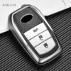 Cover Chiave/telecomando per Toyota Altis Corolla Rav4 CH-R Camry Hilux Fortuner Crown - TPU Leather Type Car Key Case Cover Fob Case For Toyota Altis Corolla Rav4 CH R