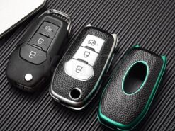 Cover Chiave/telecomando per Ford Fusion Fiesta Escort Mondeo Ranger Kuga Focus Ecosport Protector Accessories - TPU Leather Type Car Key Case Cover Fob For Ford Fusion Fiesta Escort Mondeo Ranger Kuga 3