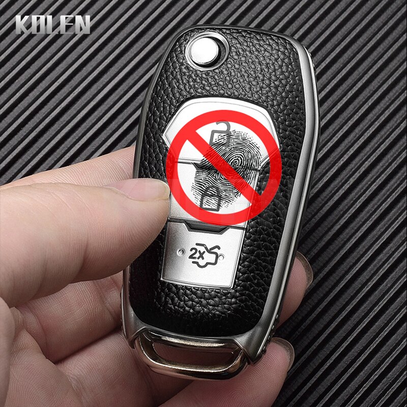 Cover Chiave/telecomando per Ford Fusion Fiesta Escort Mondeo Ranger Kuga Focus Ecosport Protector Accessories - TPU Leather Type Car Key Case Cover Fob For Ford Fusion Fiesta Escort Mondeo Ranger Kuga 4