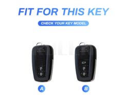Cover Chiave/telecomando per Toyota Prius Camry Corolla CHR C-HR RAV4 Land Cruiser Prado - TPU Leather Type Car Key Case Cover Fob For Toyota Prius Camry Corolla CHR C HR 2