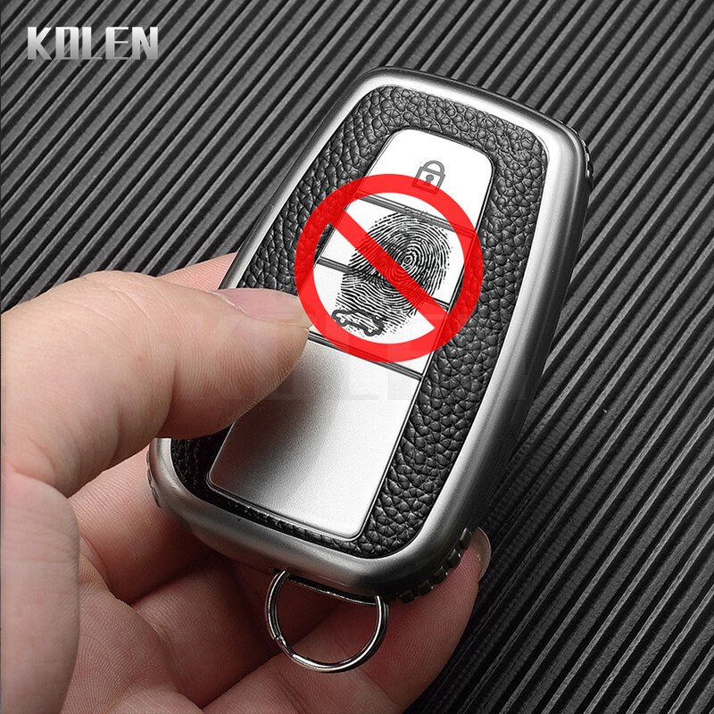 Cover Chiave/telecomando per Toyota Prius Camry Corolla CHR C-HR RAV4 Land Cruiser Prado - TPU Leather Type Car Key Case Cover Fob For Toyota Prius Camry Corolla CHR C HR 3
