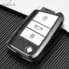 Cover Chiave/telecomando per VW Volkswagen Golf MK7 Tiguan For Seat Ateca Leon FR Ibiza For Skoda Octavia Kodiaq - TPU Leather Type Car Key Case Cover Fob For VW Volkswagen Golf MK7 Tiguan For Seat