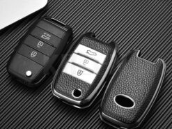 Cover Chiave/telecomando per KIA RIO K2 K3 K5 Optima Sorento Forte Sportage Cerato Ceed Picanto - TPU Leather Type Car Key Case Cover For KIA RIO K2 K3 K5 Optima Sorento Forte 4