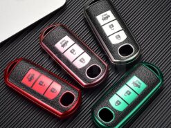 Cover Chiave/telecomando per Mazda 2 3 5 6 Axela Atenza Demio CX-3 CX5 CX-7 CX-9 MX-5 3 Cover Chiave/telecomando per Mazda 2 3 5 6 Axela Atenza Demio CX-3 CX5 CX-7 CX-9 MX-5 - TPU Leather Type Car Key Case Cover For Mazda 2 3 5 6 Axela Atenza Demio 1