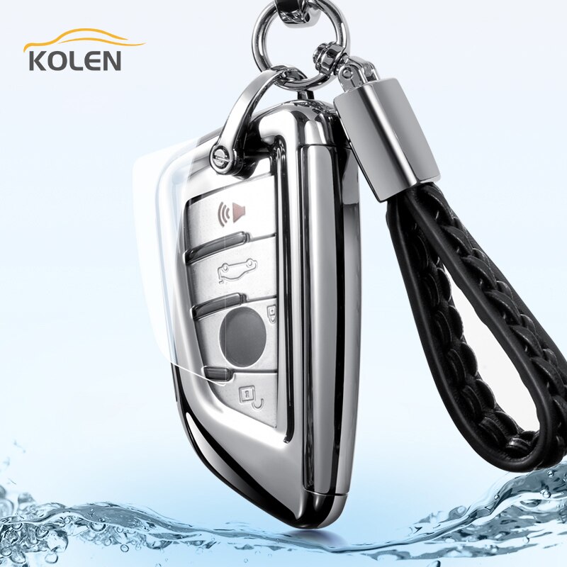 TPU-PC-Car-Remote-Key-Case-Cover-Shell-For-BMW-1-2-3-4-5-6-3 Cover Chiave/telecomando per BMW 1 2 3 4 5 6 7 Series X1 X3 X4 X5 X6 F30 F10 F20 F15 F16 G30 G05 F48 - TPU PC Car Remote Key Case Cover Shell For BMW 1 2 3 4 5 6 3