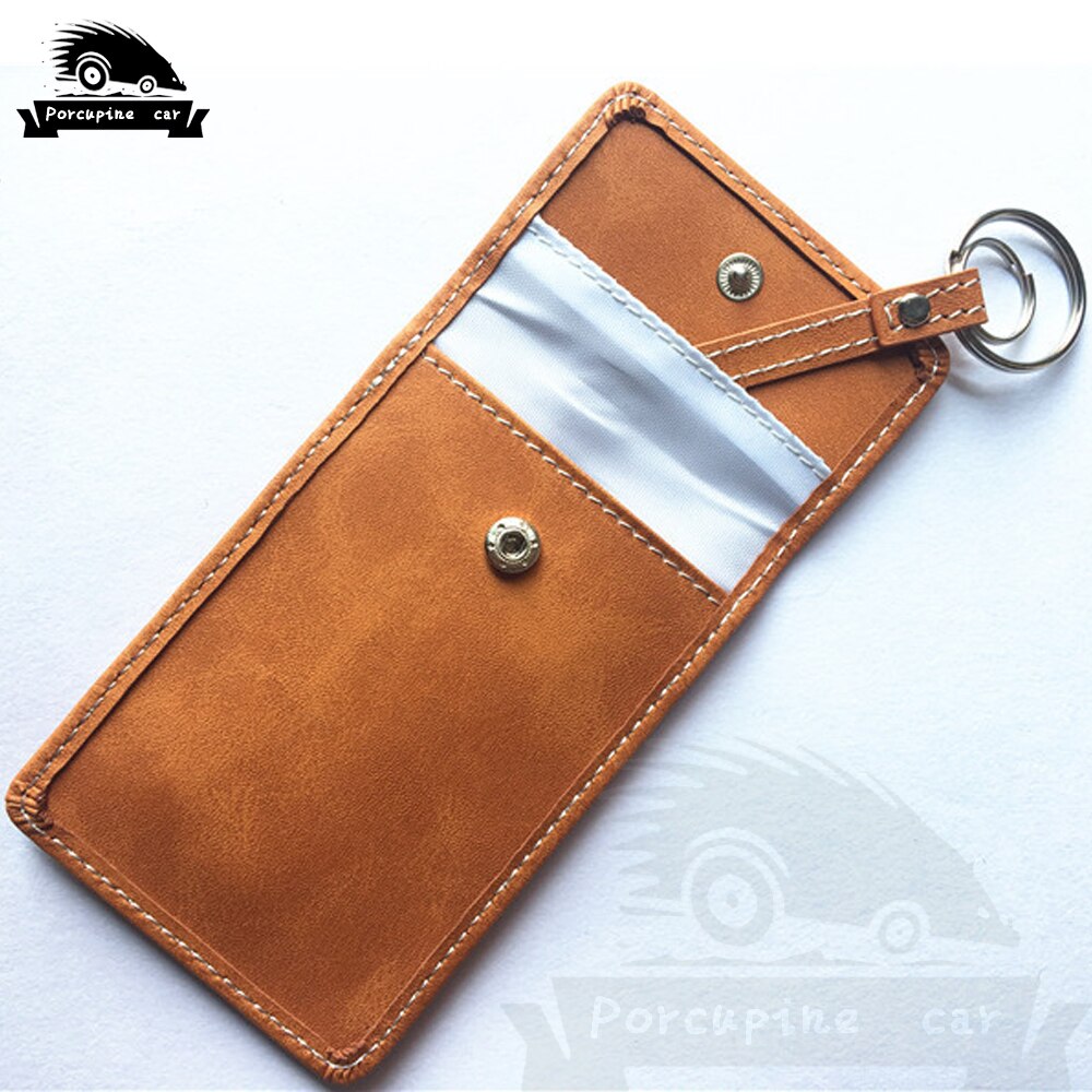 Top-Strato-di-Copertura-di-Chiave-Dell-automobile-di-Cuoio-Anti-Furto-Keyless-Entry-RFID-Radiazione-3 Cover Chiave/telecomando per Anti-Furto Keyless Entry RFID - Top Strato di Copertura di Chiave Dell automobile di Cuoio Anti Furto Keyless Entry RFID Radiazione 3