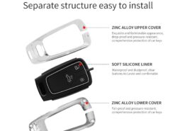 Cover Chiave/telecomando per Audi A4 B9 A5 A6 8S 8W Q5 Q7 4M S4 S5 S7 TT RS 7 Cover Chiave/telecomando per Audi A4 B9 A5 A6 8S 8W Q5 Q7 4M S4 S5 S7 TT RS - Zinc Alloy Car Remote Key Case Cover Shell For Audi A4 B9 A5 A6 8S 8W 5