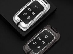 Cover Chiave/telecomando per Land Rover Range Rover Evoque Discovery Sport Velar For Jaguar XE XF E-Pace F-Pace 4 Cover Chiave/telecomando per Land Rover Range Rover Evoque Discovery Sport Velar For Jaguar XE XF E-Pace F-Pace - Zinc Alloy Car Smart Key Case Cover Shell For Land Rover Range Rover Evoque Discovery Sport 2