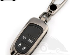 Cover Chiave/telecomando per Jeep Grand Cherokee Compass Patriot Dodge Journey Chrysler 300C Renegade - Zincato In Lega di Chiave Dell automobile di Caso Della Copertura Per Jeep Grand Cherokee Compass 2