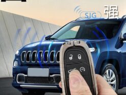 Cover Chiave/telecomando per Jeep Grand Cherokee Compass Patriot Dodge Journey Chrysler 300C Renegade - Zincato In Lega di Chiave Dell automobile di Caso Della Copertura Per Jeep Grand Cherokee Compass 3