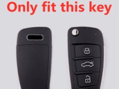 Cover custodia chiave auto per audi a1 a3 a4 a5 a6 a7 a8 quattro q3 q5 q7 r8 allroad c5 c6 tt s4 s3 s5 s6 rs5 rs6 - 2003 2015 portachiavi auto per audi a1 a3 a4 a5 a6 a7 a8 quattro q3 q5 2
